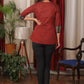 Stylish Ajrakh combination maroon Top