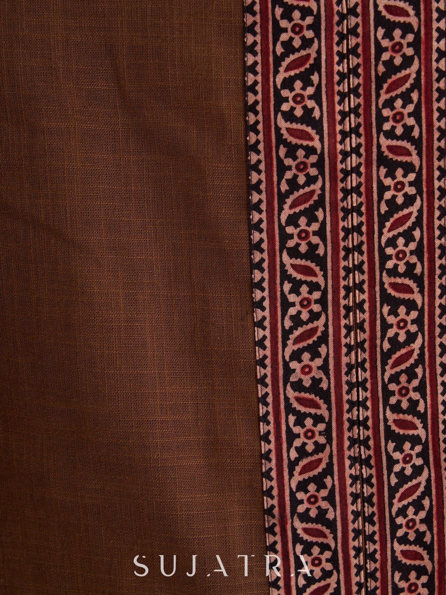 Ajrakh Aura Brown Cotton Kurta