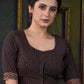 Elegant Embroidered Ajrakh Blouse