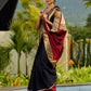 Handcrafted Pure Tussar Silk Saree with Khun Weave & Traditional Banarasi Border