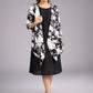Timeless Monochrome Flowy Black and White Printed Viscose Shrug