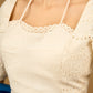 Elegant self design off white hakoba cotton blouse  - Optional Plain Saree