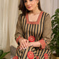 Elevate elegance with bold stripes and vibrant circular block printed Cotton Kurta!