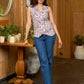Meadow Muse Lavender Mul Cotton Waistcoat Top