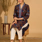 Bliss Black Kurta with Indigo Placket and Statement Sleeves