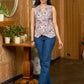 Meadow Muse Lavender Mul Cotton Waistcoat Top