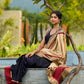 Handcrafted Pure Tussar Silk Saree with Khun Weave & Traditional Banarasi Border