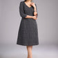 Inky Ikat Black Cotton Dress