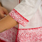 Traditional madhubani hand painting crafted on comfortable white cotton top- Skirt optional