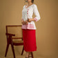 Traditional madhubani hand painting crafted on comfortable white cotton top- Skirt optional