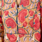 Classic Cream Mul Cotton Printed Kurta with Playful Tassels and Piping