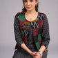 Boho Patchwork Ikat Sleeveless Open-Front Jacket