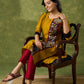 Elegant Mustard Cotton Silk Kalamkari Kurta - Pant Optional