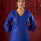 Blue Chanderi Hand Embroidered Kurta