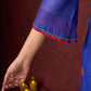 Blue Chanderi Hand Embroidered Kurta