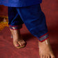 Blue Chanderi Hand Embroidered Kurta