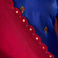Blue Chanderi Hand Embroidered Kurta