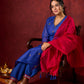 Blue Chanderi Hand Embroidered Kurta