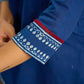 Stylish embroiderd cotton indigo top - Indigo balloon pant optional