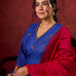 Blue Chanderi Hand Embroidered Kurta
