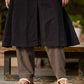 Classic Black Cotton Kurta with Classic Ajrakh Zigzag Printed Pant and Elegant Maroon Bandhani Dupatta with Traditional Ajrakh Printed Border