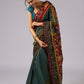 Elegant tissue saree with hand painted Kalamkari pallu