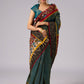 Elegant tissue saree with hand painted Kalamkari pallu