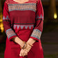 Timeless Maroon Cotton Hand Block Printed Kurta with Geometric Patterns And Structured Silhouette