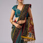 Elegant tissue saree with hand painted Kalamkari pallu