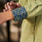 Sage Green Cotton Shirt Accented With Traditional Ajrakh Prints