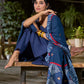 Midnight Blue Cotton Spaghetti Kurta with Adjustable Straps