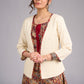 Ivory Elegance Hakoba Jacket with Kalamkari Accents
