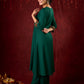 Elegant rayon kurta featuring tucks, square neck, and sparkling mirror detailing - Pant optional