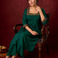 Elegant rayon kurta featuring tucks, square neck, and sparkling mirror detailing - Pant optional