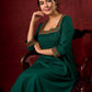 Elegant rayon kurta featuring tucks, square neck, and sparkling mirror detailing - Pant optional