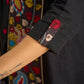Traditional hand kalamkari designs on contrasting black cotton giving a  classic style - Pant optional