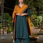 Effortless Bottle Green Cotton Kurta with Sleek Minimal Finish