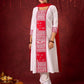 Beautiful hand-painted kurta in soft cotton-silk, perfect for special occasions - Pant and Dupatta optional.