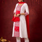 Beautiful hand-painted kurta in soft cotton-silk, perfect for special occasions - Pant and Dupatta optional.