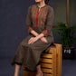Traditional-Black-Cotton-Ajrakh-Straight-Cut-Kurta-With-Beautiful-Kutch-Mirror-Work--Pant-Optional