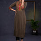 Traditional-Black-Cotton-Ajrakh-Straight-Cut-Kurta-With-Beautiful-Kutch-Mirror-Work--Pant-Optional