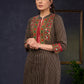 Traditional-Black-Cotton-Ajrakh-Straight-Cut-Kurta-With-Beautiful-Kutch-Mirror-Work--Pant-Optional