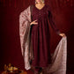 Elegant Rayon Kurta Featuring Handcrafted Mirror Embroidery - Pant and Dupatta optional