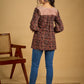 Classic black cotton ajrakh combination top