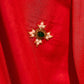 Heritage Red Assam Silk Saree with Zari Border & All-Over Hand Embroidery