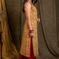 Classy Mustard Printed Cotton Kurta with Front Placket - Pant Optional