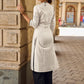 Simple Off-White Cotton Flex Straight Kurta with Minimal Hand Painting on Front & Sleeves