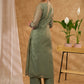 Exclusive chanderi kurta with intricate applique work Pant optional