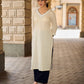 Pristine Off-White Cotton Flex Straight Kurta Featuring Subtle Monochrome Embroidery on Neckline & Sleeve Cuffs