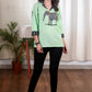 Delicate Elephant Gond Painting Cotton Top